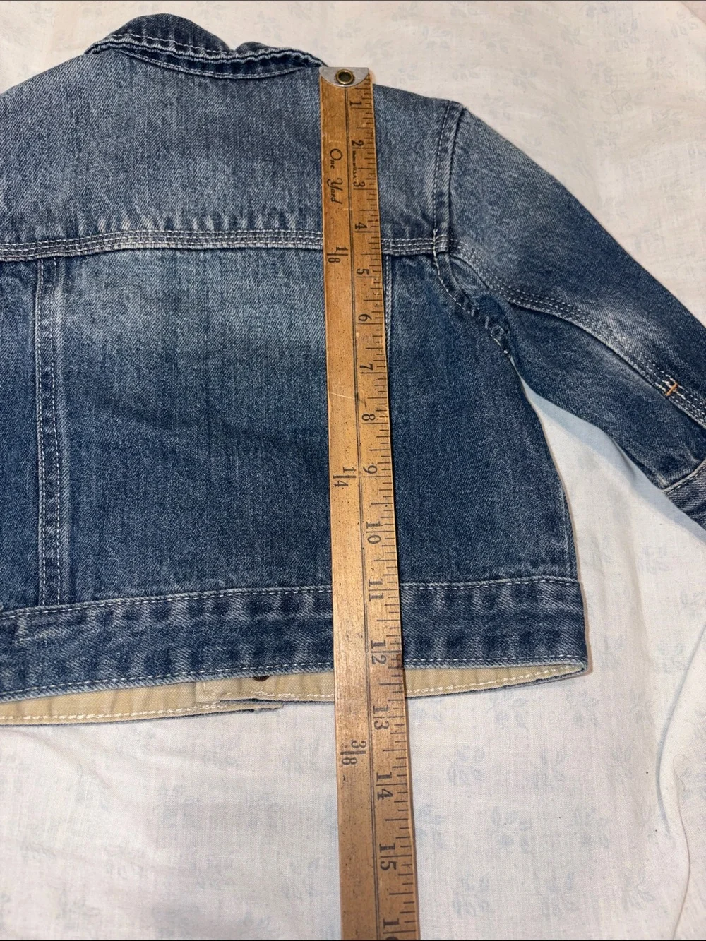 OshKosh Genuine Kids Denim Jacket - Blue 100% Cotton Size 12 Mths